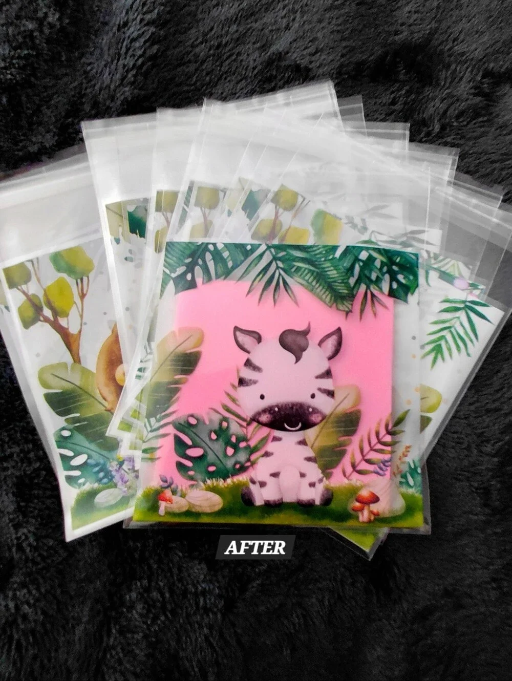 15ct. Self-Seal Safari Animals Recloseable Treats/Jewelry Bags ✨️PRICE FIRM✨️